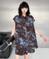 Forest Blur Blouse & Shorts Co-ord